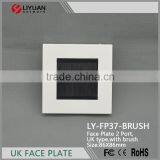 LY-FP37-BRUSH White Color 86 X 86mm Brush Wall Plate
