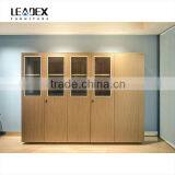 Height 1800mm Sliding glass door wood filing cabinet