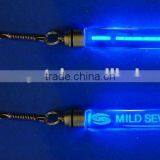 Color Block Crystal Keychains With Led Flash Light for Engraved (R-2216)