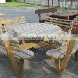 Round picnic table