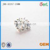 High Quality Crystal Flower Rhinestone Pearl Buttons For Wedding Supplies
