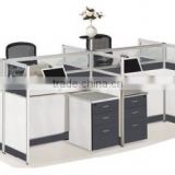 cheap price aluminum alloy partition 4 person office table design