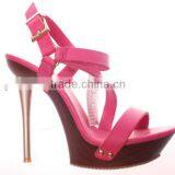 Pink Ladies Shoe High Heel Sandals Fashion Design thumbnail-1