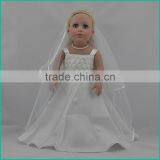 18 Inch Nature Friendly Cotton Fit Ballerina Doll Clothing White thumbnail-1