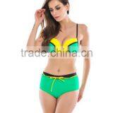 Summer Sexy Sweet Girl High Waist Swim Wear thumbnail-4