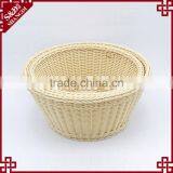 Wholesale Custom Made Round Fruit Basket Beige Color Bulk Wicker Baskets thumbnail-2