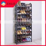 10 Layer Free Assembly Cheap Plastic Shoe Rack thumbnail-1