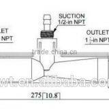 1.5 Inch PVDF Venturi Water Pump Tube Venturi for Water Filter thumbnail-2