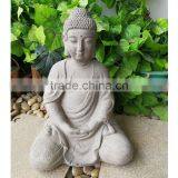 Fiberstone Grey Buddha Statue Wholesale thumbnail-1