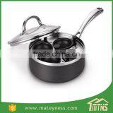 4-Cup Nonstick Aluminum Alloy Egg Poacher Pan thumbnail-1