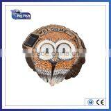 Solar Powered Polyresin Animal Barn Grandapa Owl Shaped House Light thumbnail-3