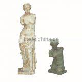China White Cast Iron Life Size Home Decor Art Nude Woman Garden Statue thumbnail-1