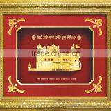 Gold Foil Amritsar Darbar Sahib Buildings Frame Photos for Promotion Gift thumbnail-1