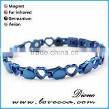 Supplier Stainless Steel Heart Shape Design Bio Magnetic Men's Energy Health Bracelet thumbnail-2
