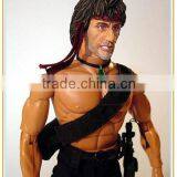 Custom Vinyl First Blood Figure Bust Statue Head Figurine for 12'' Action Figure Body thumbnail-3