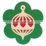 2017 Christmas Bell Felt Coaster Table Decoration Made in China thumbnail-1