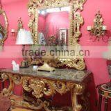 Large Size Sitting Room Furniture Set Antique Console Table With Mirror Arts thumbnail-6