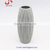 Hot Sale Origami Face Grey Ceramic Tall Flower Vase thumbnail-1