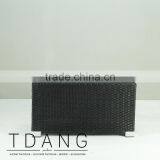 Kessler Wicker Table With Tempered Glass - Outdoor Rattan Coffee Table thumbnail-3