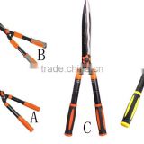 high quality hand garden pruning shear, lopper, hedge shear, hand pruner lawn edging shear tool kits