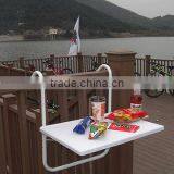 High Quality Adjustable Outdoor Folding Balcony Hanging Table With Cup Holder thumbnail-1