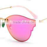 New Luxury Harajuku Round Sunglasses Color Film Eyes And Tide Restoring Ancient Ways Dazzle Colour Round Frame Sunglasses thumbnail-2