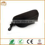 Fashion Portable Carabiner Eye Glasses Sunglasses Hard Case Protector Box (Black) thumbnail-3