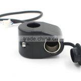 Handlebar Power Plug Socket Cigarette Lighter 12V For Motorcycle thumbnail-5
