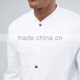 Custom Best Price High Quality New Design Durable Press-Stud Placket Ribbed Collar 100% Cotton Sweat Casual Men Jacket thumbnail-3