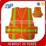 Orange Yellow Safety Vest With Pvc Tape thumbnail-1