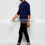 Sports Long Sleeves Men Pique Polo Shirt, Personalized Custom Polo Shirt Importer, Gym Golf Polo T-shirt Wholesale thumbnail-1