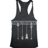 2017Fashion Custom Printing Wholesale Cotton Gym Women Tank Tops Singlet thumbnail-1