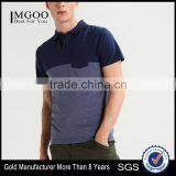 MGOO Hot Sale Plain Dry Fit Polo Shirt Color Block Men Pocket Fitness Polo T Shirt thumbnail-1