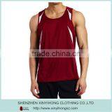 100% Polyester Mens Tank Tops/Contrast Colors Design Racerback Tank Tops for Men thumbnail-3