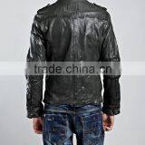 HIGH QUALITY SLIM FIT MEN WASHLOOK LEATHER JACKET thumbnail-3