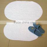 Anti-slip Washable White Hotel Shaggy Bath Rug thumbnail-4