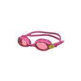 Pink Girls Silicone Swimming Goggles / Swimmer Goggles With Silicone Gasket thumbnail-1