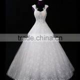 Harness Sexy Mermaid Lace Mermaid Color Wedding Dress Bridal for Bride V-neck Bridal Dress Custom Made Wedding Dress 2017 thumbnail-4