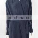 Hot Sale 12gg Women Pure Cashmere Cardigan With Pockets thumbnail-3