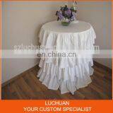 New Arrival Hot Wedding Decorative Ruffled Curly Willow Table Skirt thumbnail-5