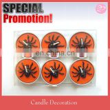 Black color spider style Tea light candle for Halloween decoration