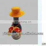 Tequila Wine Bottle Hat JPH03, Mini Sombrero Mexican Hat for Decoration of the Bottle thumbnail-1
