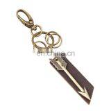 Punk Style Bronze Metal Arrow Leather Bag Keychain For Gift thumbnail-1