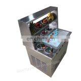 Wholesale Electric Snack Machine Thailand Style Roll Fry Ice Cream Machine With 6 Toppings Tanks