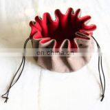 Felt Coin Purses Double Sided Drawstring