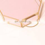 Decorative Countertop Organizer, Jewelry Perfume Makeup Mirror Tray thumbnail-3