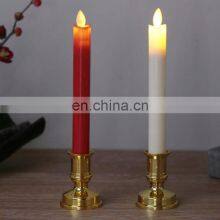 2 Packs Yellow Light Flashing Christmas Led Candle for Events Party Wedding thumbnail-2
