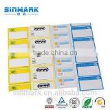 SINMARK Custom Waterproof Security Shelf Price Label