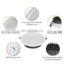 ALLWAY Frameless Round Recessed Lighting School 3w 5w 7w 9w 12w 20w 30w Led Downlight Panel Lights thumbnail-4