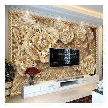 China Supplier Customized Wall Mural 3D 5D 8D 16D Embossed Wall Decoration For Home Tv Background Drop Ship thumbnail-3